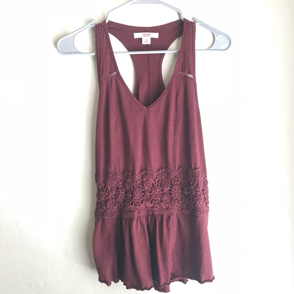 mossimo crochet tank